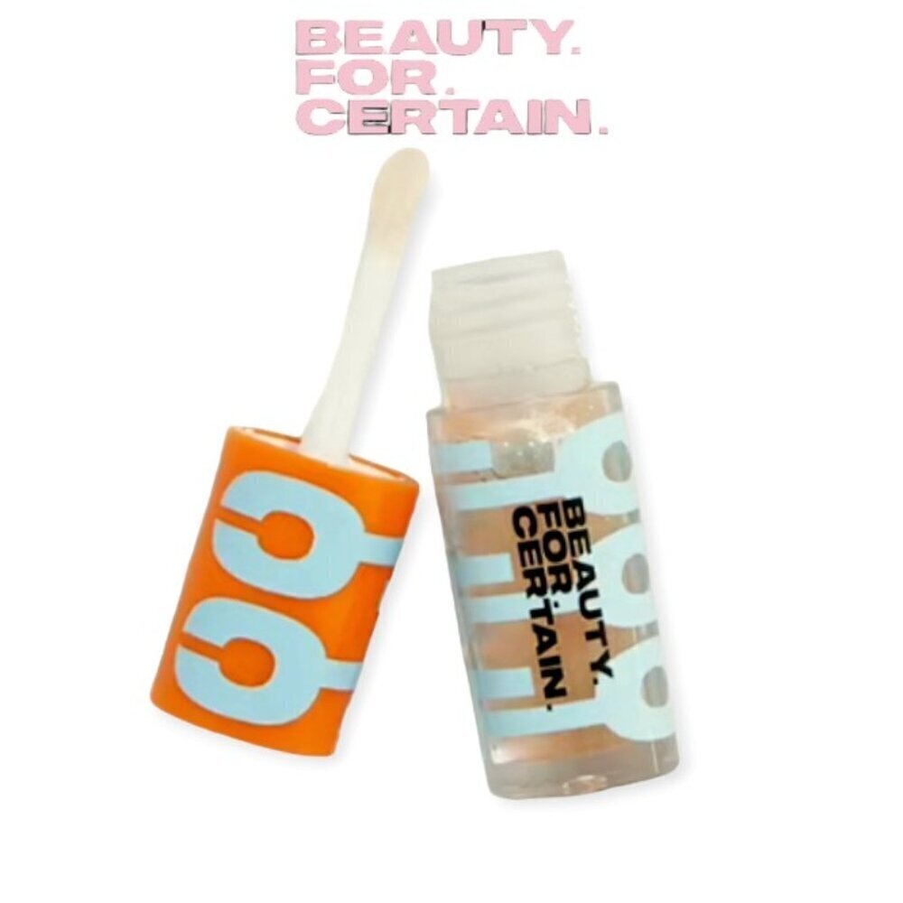 High Shine Rosado Lip Oil Beauty For Certain 3.5 mL Sheer Pink Gold Flecks Gloss